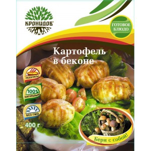 Консервы обеденные с мясом "Картофель в беконе" 400 гр. (КРОНИДОВ)